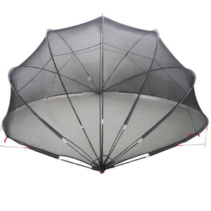 Pool Dome Schwarz 430x430x210 cm