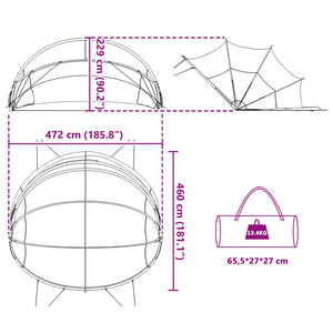 Pool Dome Grün 472x460x229cm