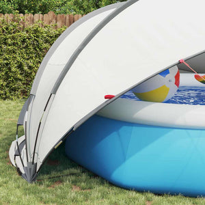 Pool Dome Grau und Orange 472x460x229 cm