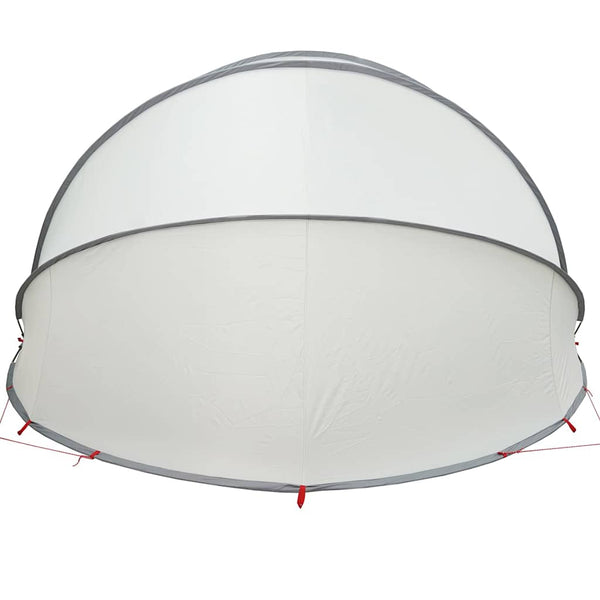 Pool Dome Grau und Orange 472x460x229 cm
