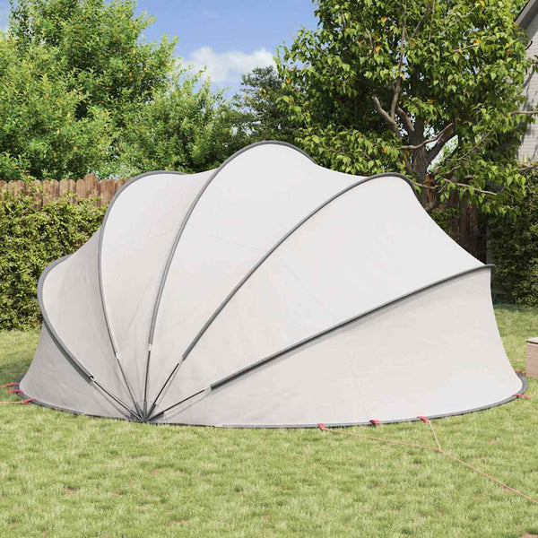 Pool Dome Grau/Orange 500x500x236 cm