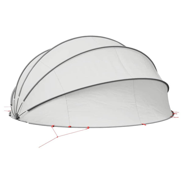 Pool Dome Grau/Orange 500x500x236 cm
