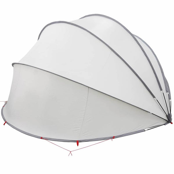 Pool Dome Grau/Orange 500x500x236 cm