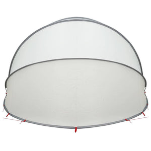 Pool Dome Grau/Orange 500x500x236 cm