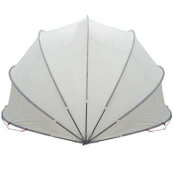 Pool Dome Grau/Orange 500x500x236 cm