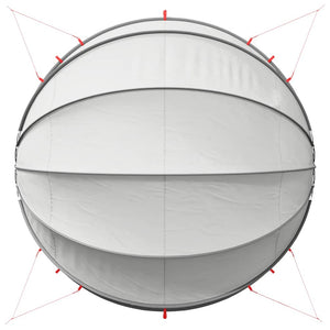 Pool Dome Grau/Orange 500x500x236 cm