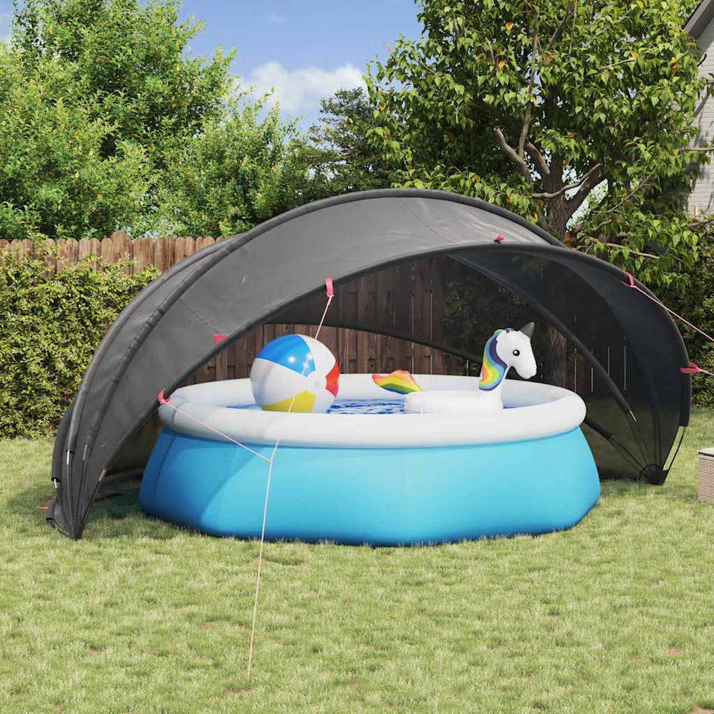 Pool Dome Schwarz 500x500 cm