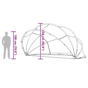 Pool Dome Schwarz 500x500 cm