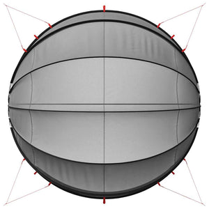 Pool Dome Schwarz 500x500 cm