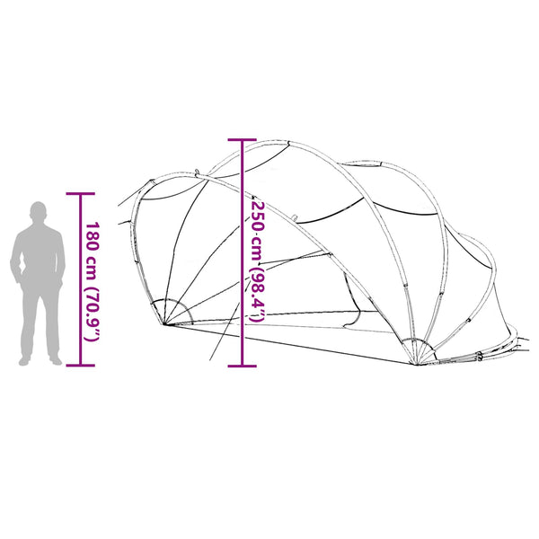 Pool Dome Grün 546x516x250cm