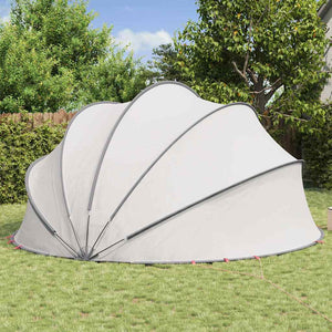 Pool Dome Grau/Orange 546x516x250cm