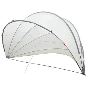Pool Dome Grau/Orange 546x516x250cm