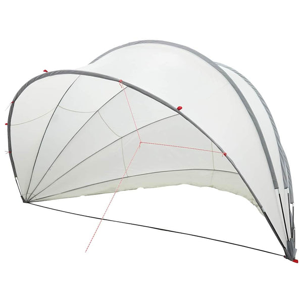 Pool Dome Grau/Orange 546x516x250cm