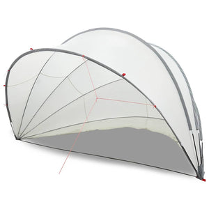 Pool Dome Grau/Orange 546x516x250cm