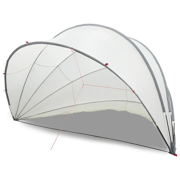 Pool Dome Grau/Orange 546x516x250cm