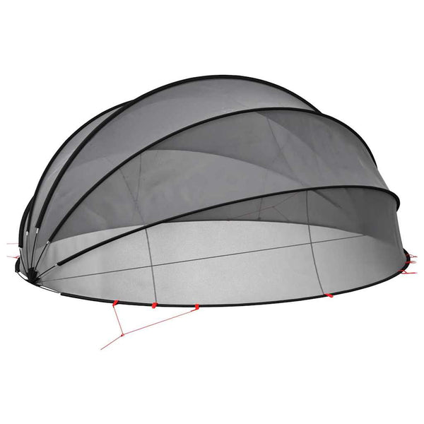 Pool Dome Schwarz 546x516x250 cm