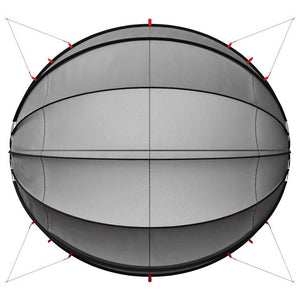 Pool Dome Schwarz 546x516x250 cm