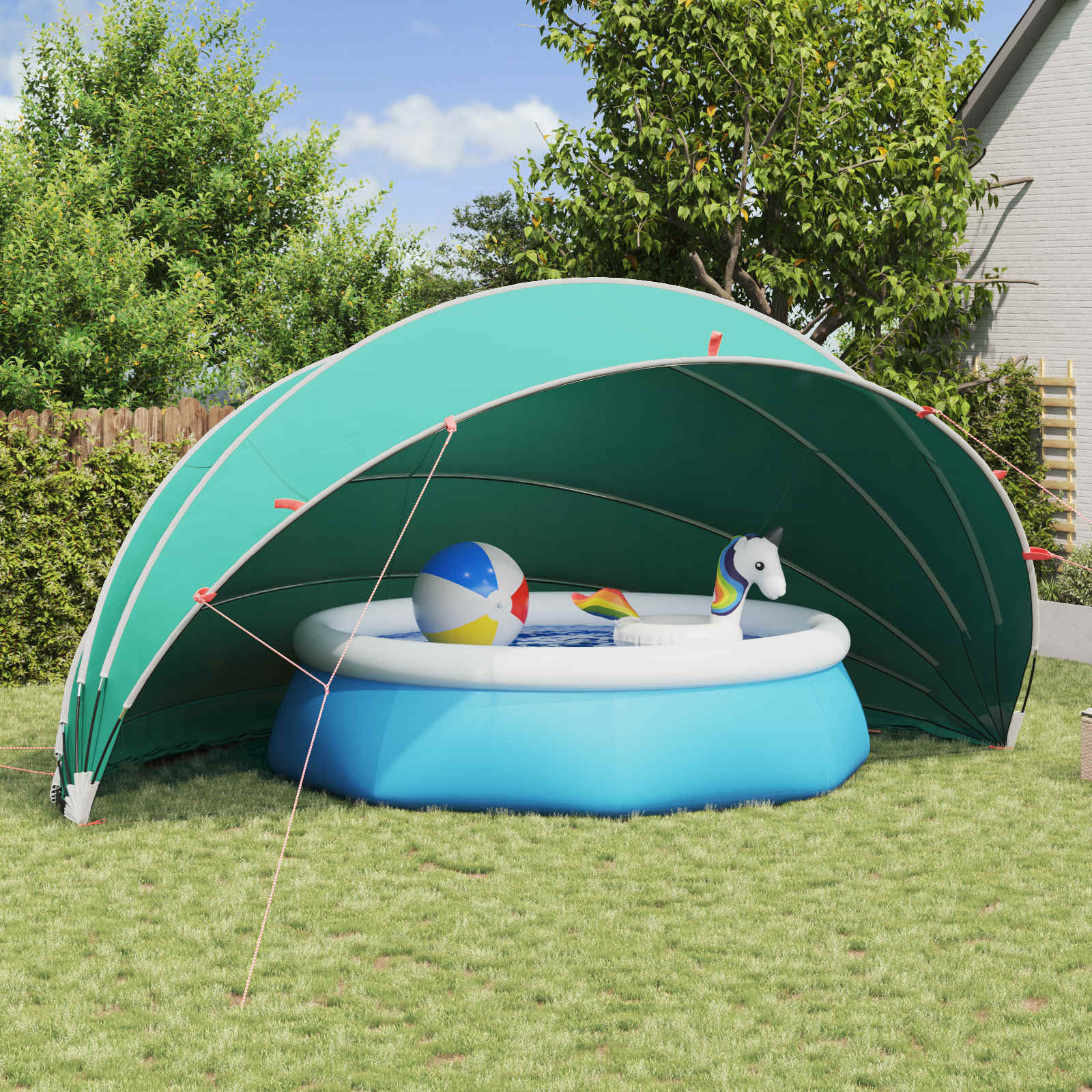 Pool Dome Blau 592x590x275 cm