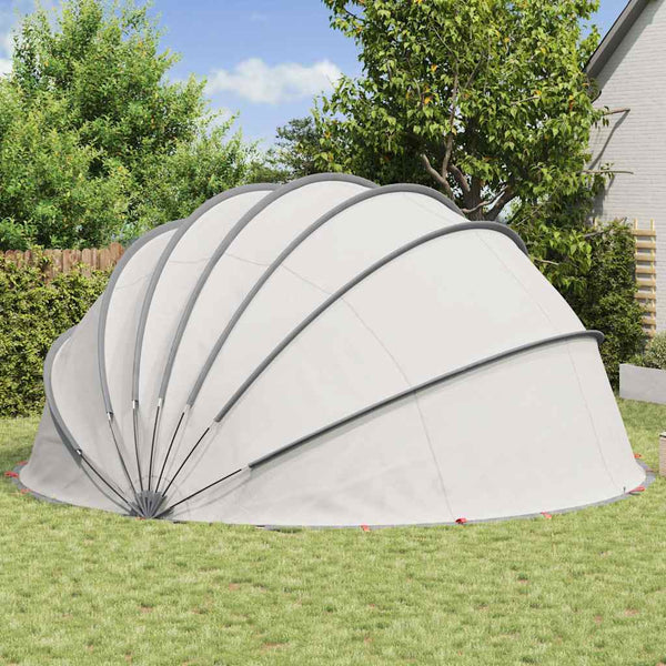 Pool Dome Grau/Orange 592x590x275cm