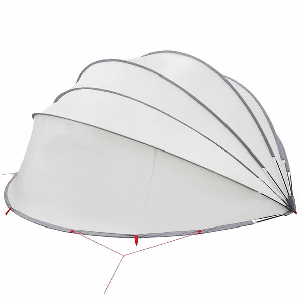 Pool Dome Grau/Orange 592x590x275cm