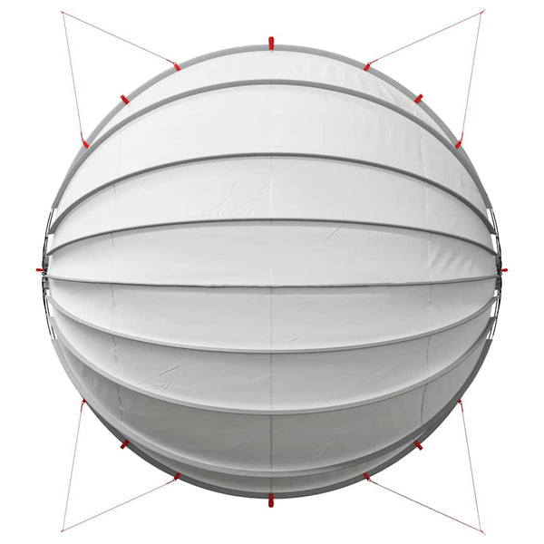 Pool Dome Grau/Orange 592x590x275cm