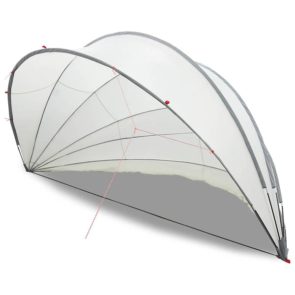 Pool Dome Grau/Orange 592x590x275cm