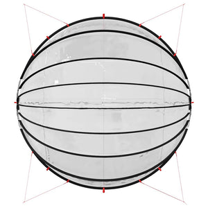 Pool Dome Transparent PVC 592x590x275cm