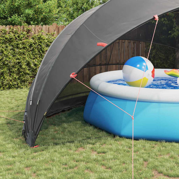 Pool Dome Schwarz 592x590x275 cm