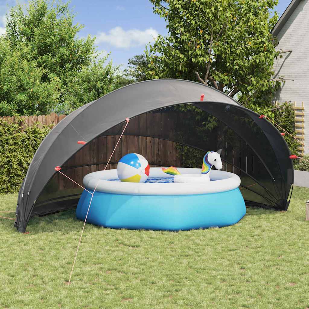 Pool Dome Schwarz 592x590x275 cm