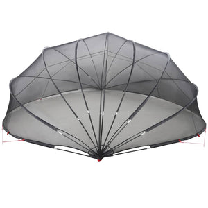 Pool Dome Schwarz 592x590x275 cm