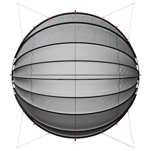 Pool Dome Schwarz 592x590x275 cm
