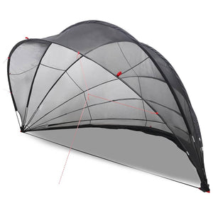 Pool Dome Schwarz 592x590x275 cm