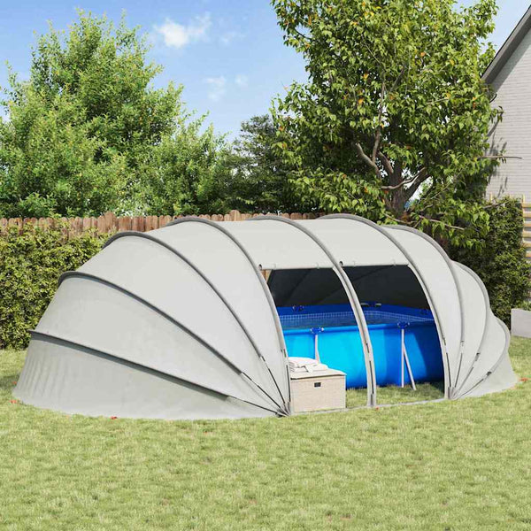 Poolzelt Kuppel Grau 538x440x204 cm