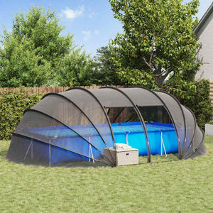Poolzelt Kuppel Transparent 538x440x204 cm