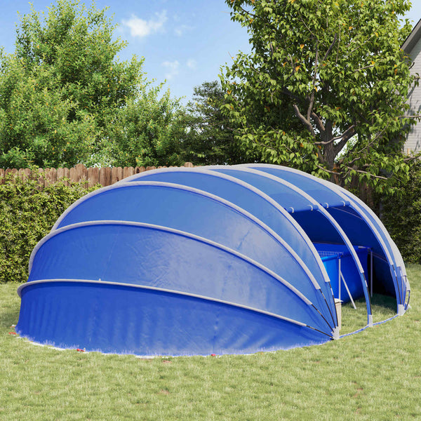 Poolzelt Kuppel Grün 640x432x205 cm