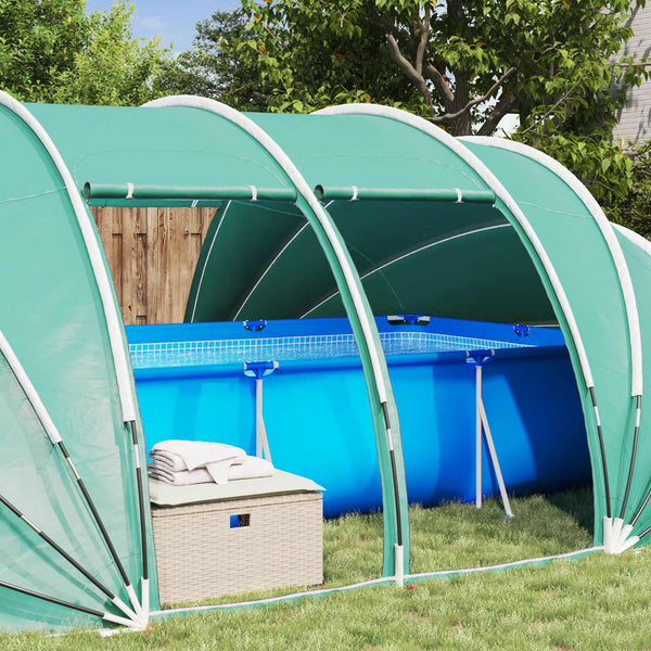 Poolzelt Kuppel Blau 640x432x205 cm