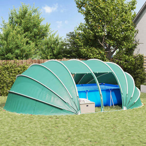 Poolzelt Kuppel Blau 640x432x205 cm
