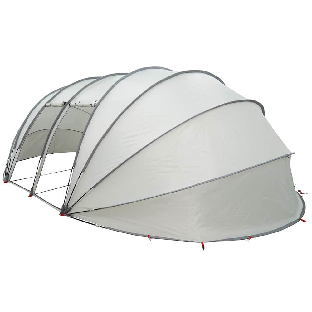Poolzelt Kuppel Grau 640x432x205 cm