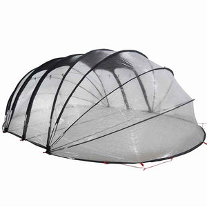 vidaXL Tente de piscine dôme transparente 640 x 432 x 205 cm PVC