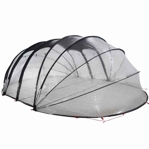 vidaXL Tente de piscine dôme transparente 640 x 432 x 205 cm PVC