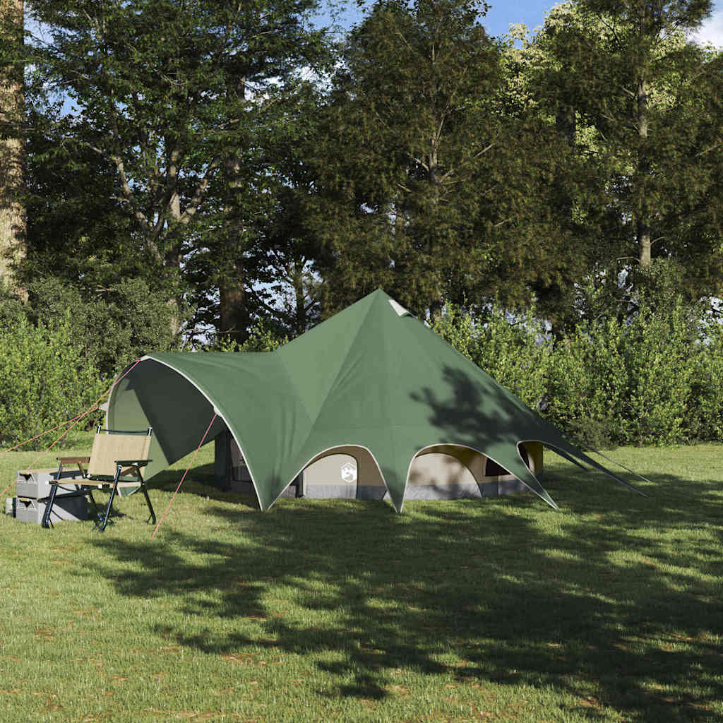 Tipi Zelt für 3 Personen Grün/Grau