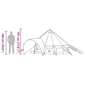 Tipi Zelt für 3 Personen, Blau/Grau
