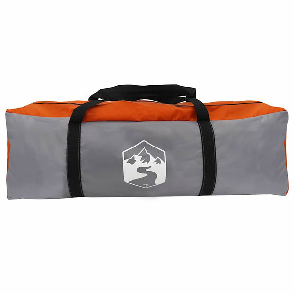 3-Personen Teepee Zelt Grau/Orange