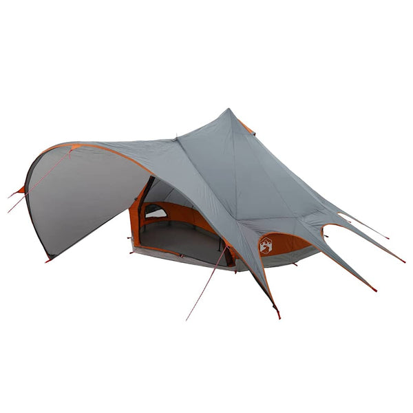 3-Personen Teepee Zelt Grau/Orange