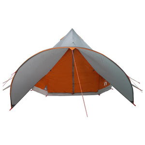3-Personen Teepee Zelt Grau/Orange