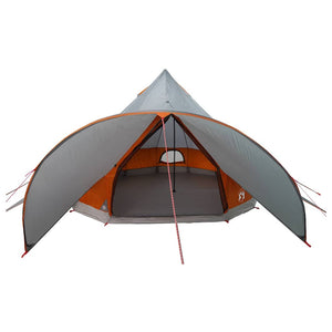 3-Personen Teepee Zelt Grau/Orange
