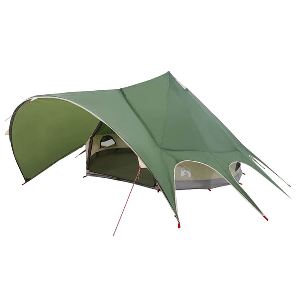Tipi Zelt für 5 Personen, Grün/Grau