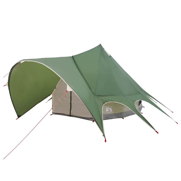 Tipi Zelt für 5 Personen, Grün/Grau