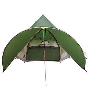 Tipi Zelt für 5 Personen, Grün/Grau