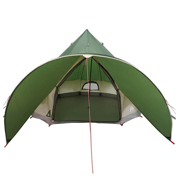 Tipi Zelt für 5 Personen, Grün/Grau